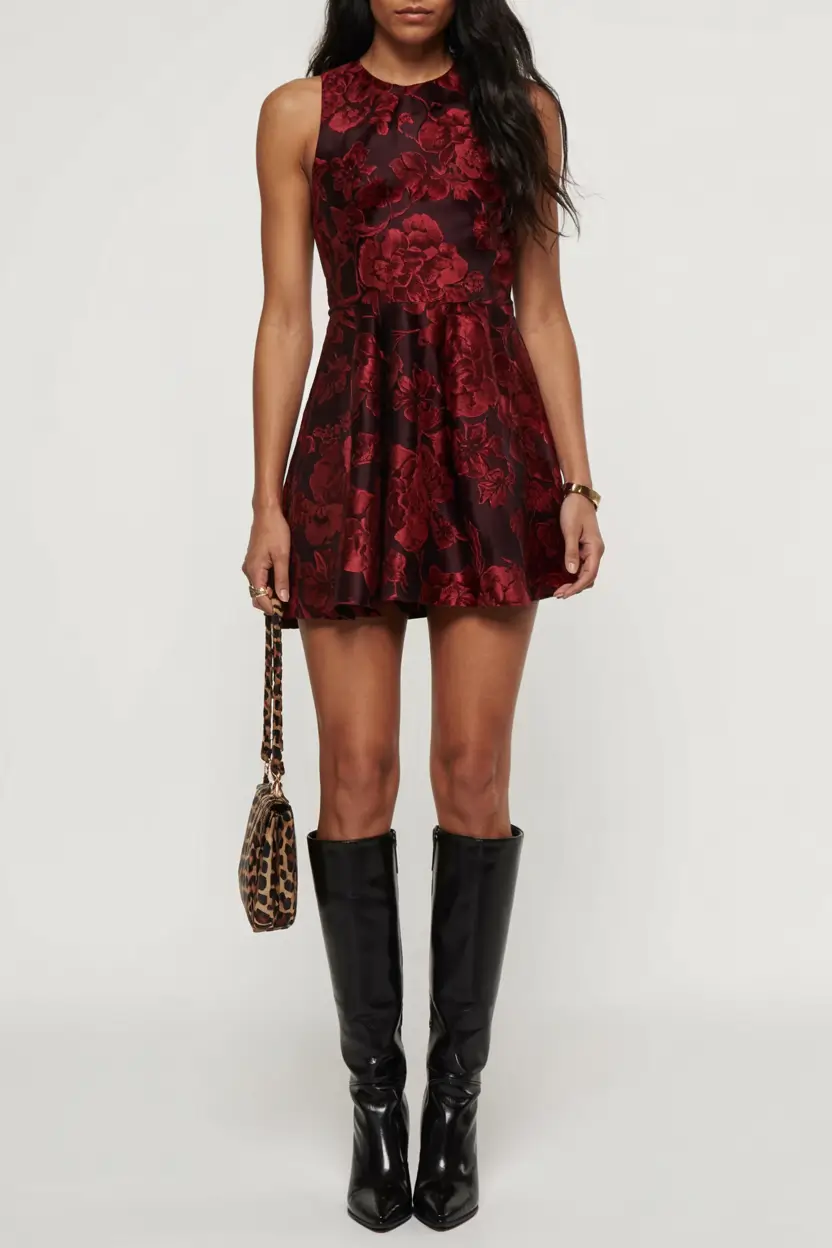 First date outfits for women 2026 Modern Romance in Deep Burgundy