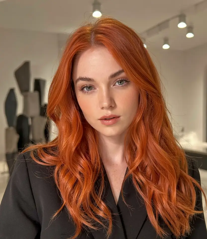 ginger hair color 2026+Firelight Ginger with Red Ember Tones