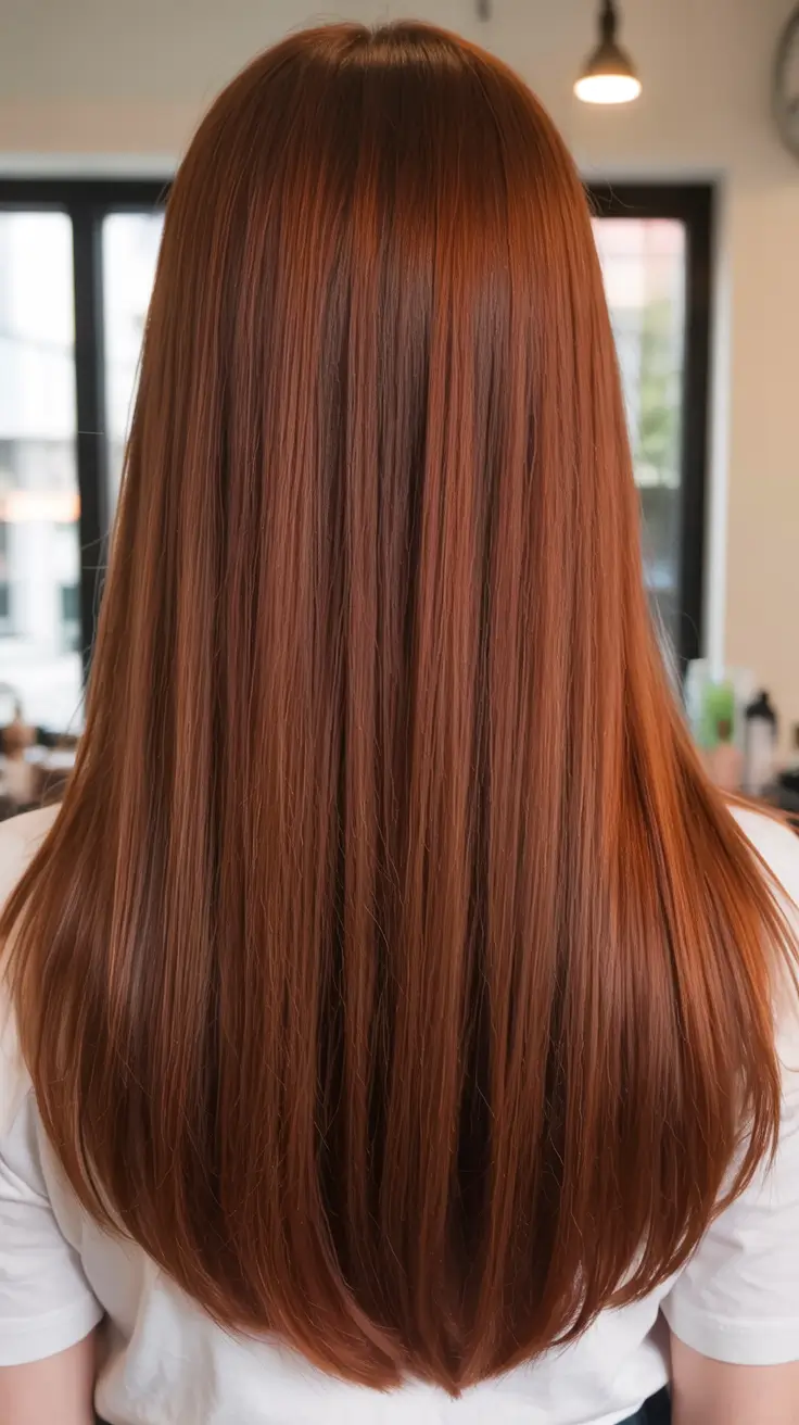 hair color for brown skin tone 2026+Burnt Copper Shine with Sleek Finish