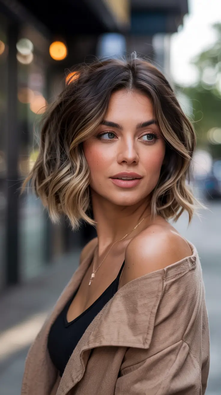 hair color trends 2026 Rooted Mocha Melt with Vanilla Ends