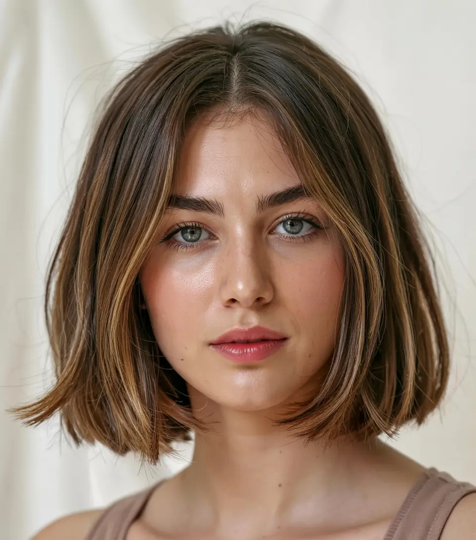 hair color trends 2026 Caramel Bob with Cocoa Root Shadow