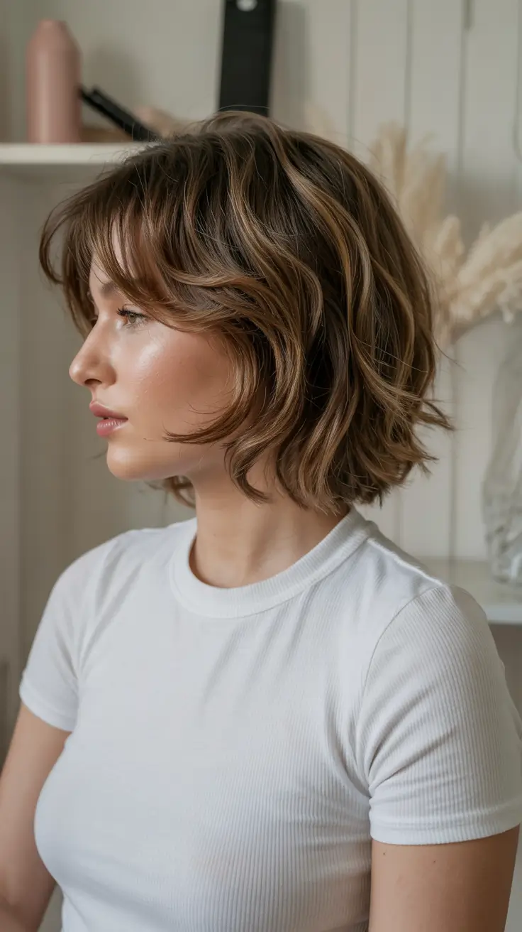 haircut ideas 2026 Retro Flipped Bob with Soft Bounce