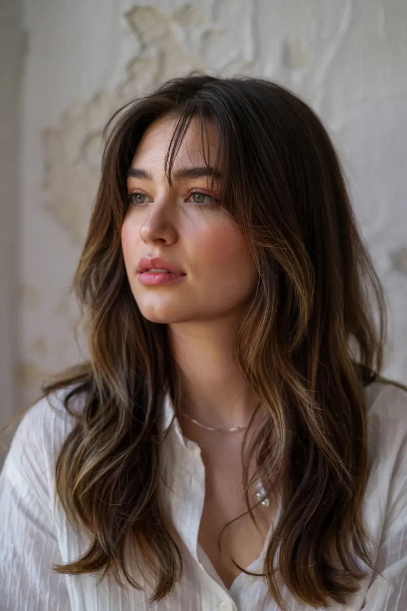 haircut ideas 2026 Soft Face-Framing Layers with Subtle Balayage