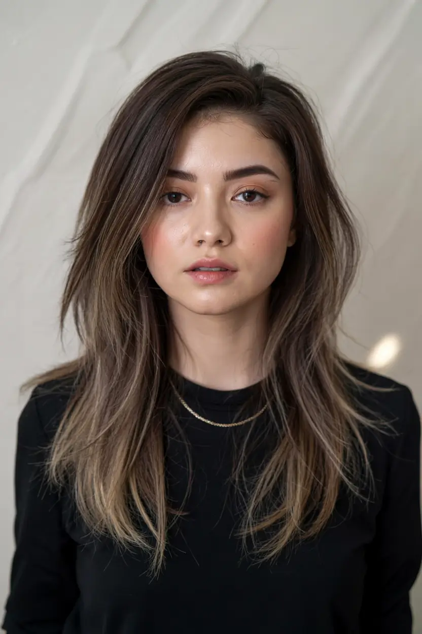 haircuts for long hair ideas 2026 Shadow Root Layers with Lifted Volume