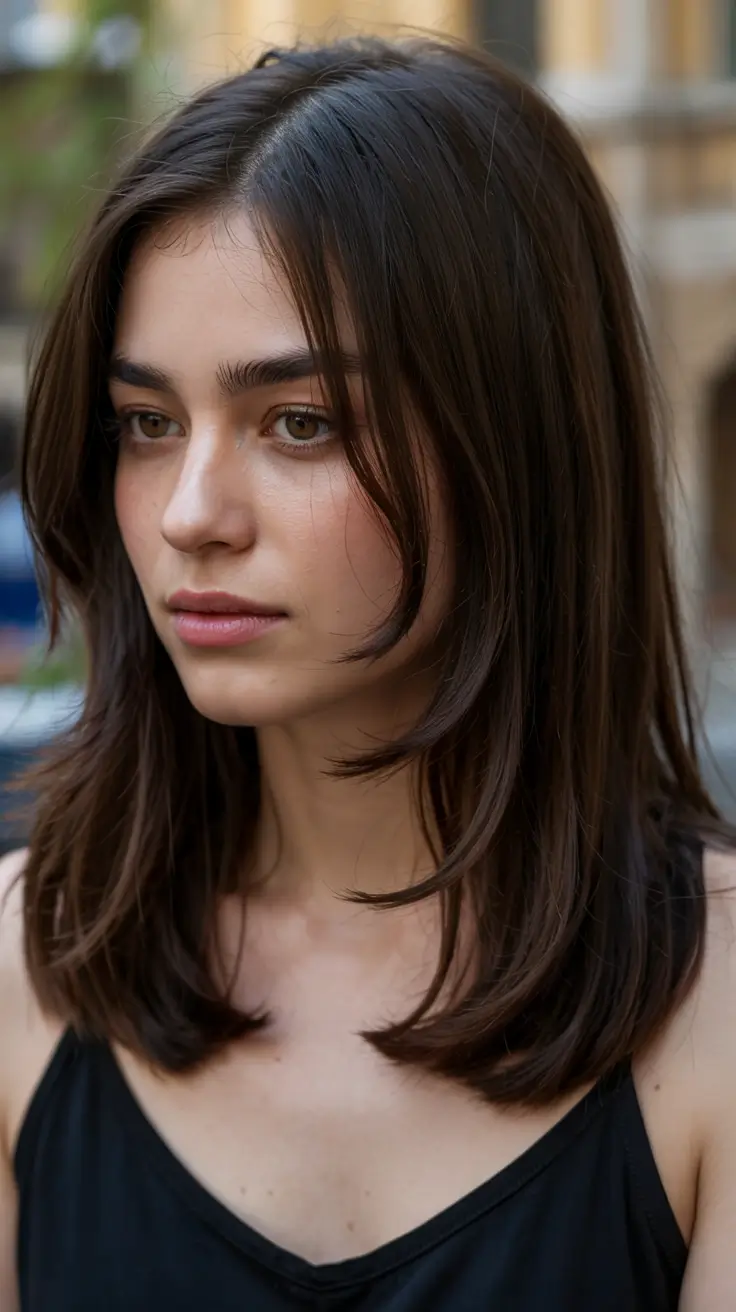 haircuts for medium hair 2026 Soft-Sleek and Slightly Flipped