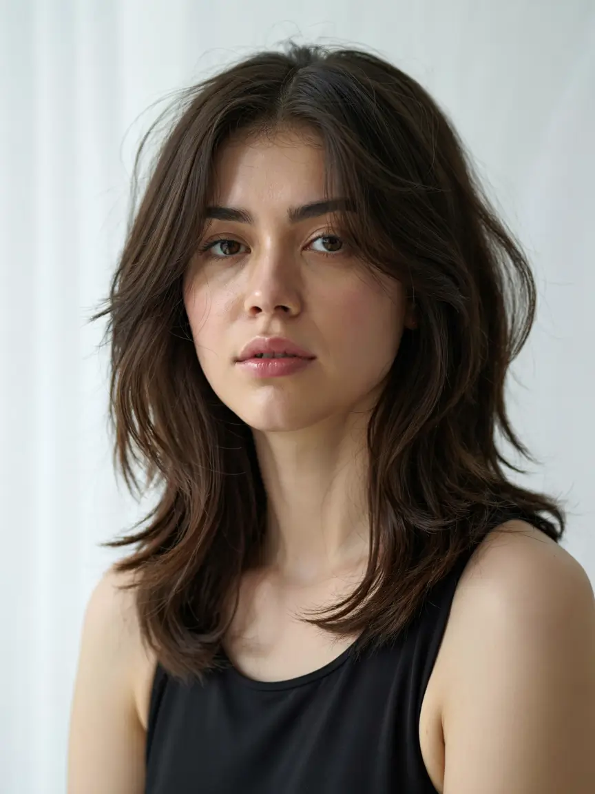 haircuts for medium hair 2026 ’90s Flipped Ends with Volume Layers