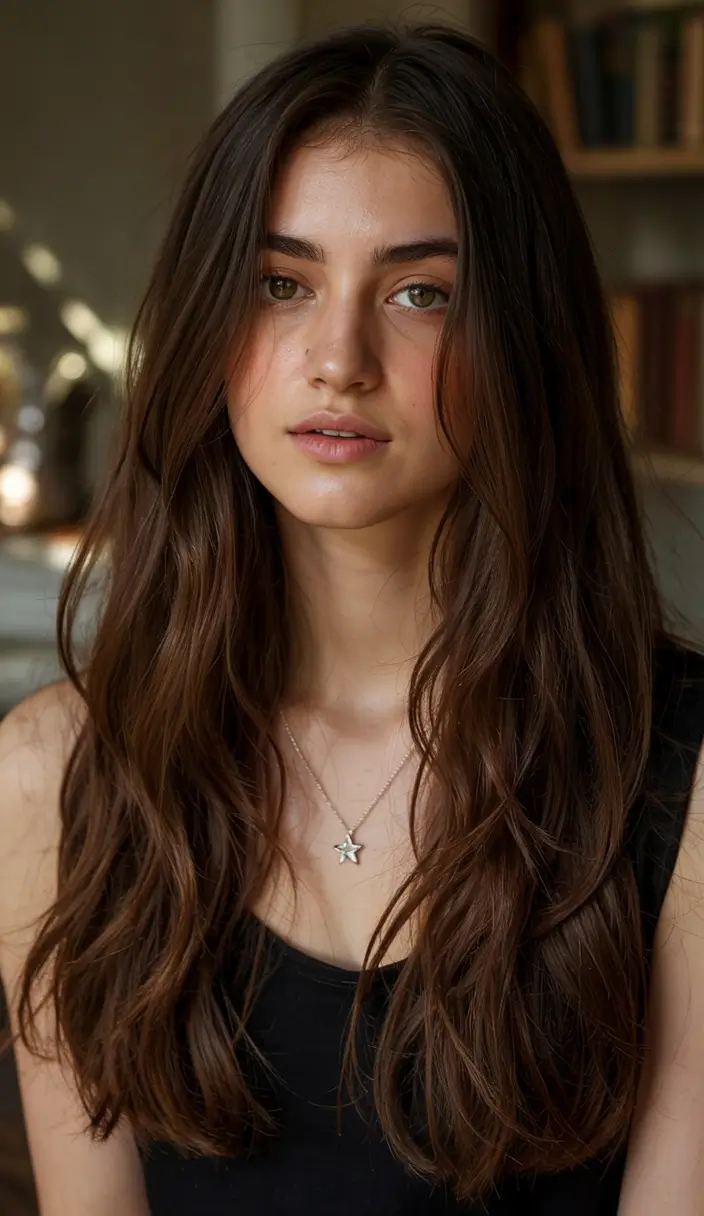 haircuts for medium hair 2026 Bohemian Cascade with Seamless Long Layers