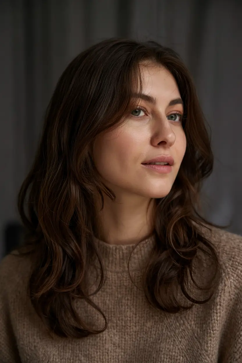 haircuts for medium hair 2026 Effortless Cocoa Layers