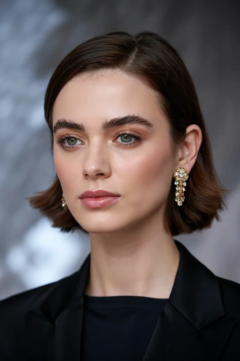 haircuts for thin fine hair 2026 Polished Bob with Retro Ends