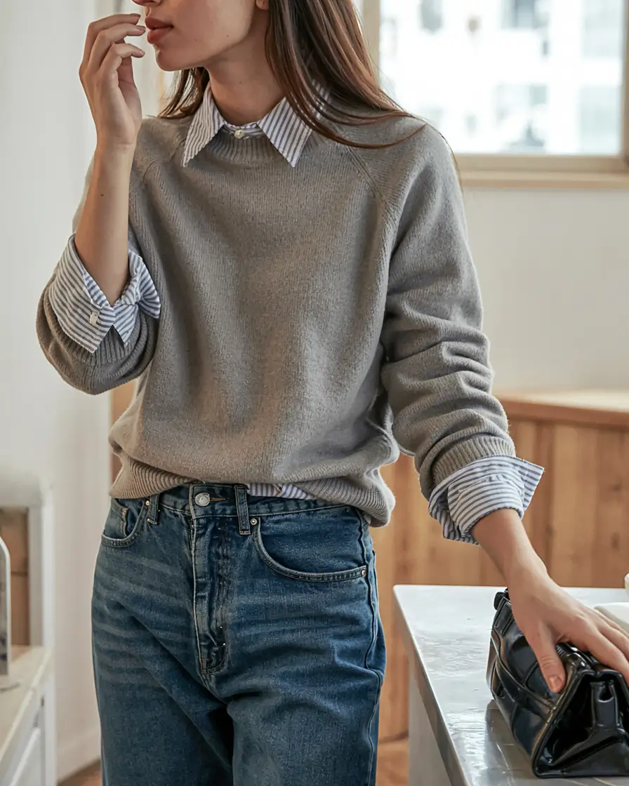 modern business casual outfits for women 2026 Denim and the New Relaxed Smart