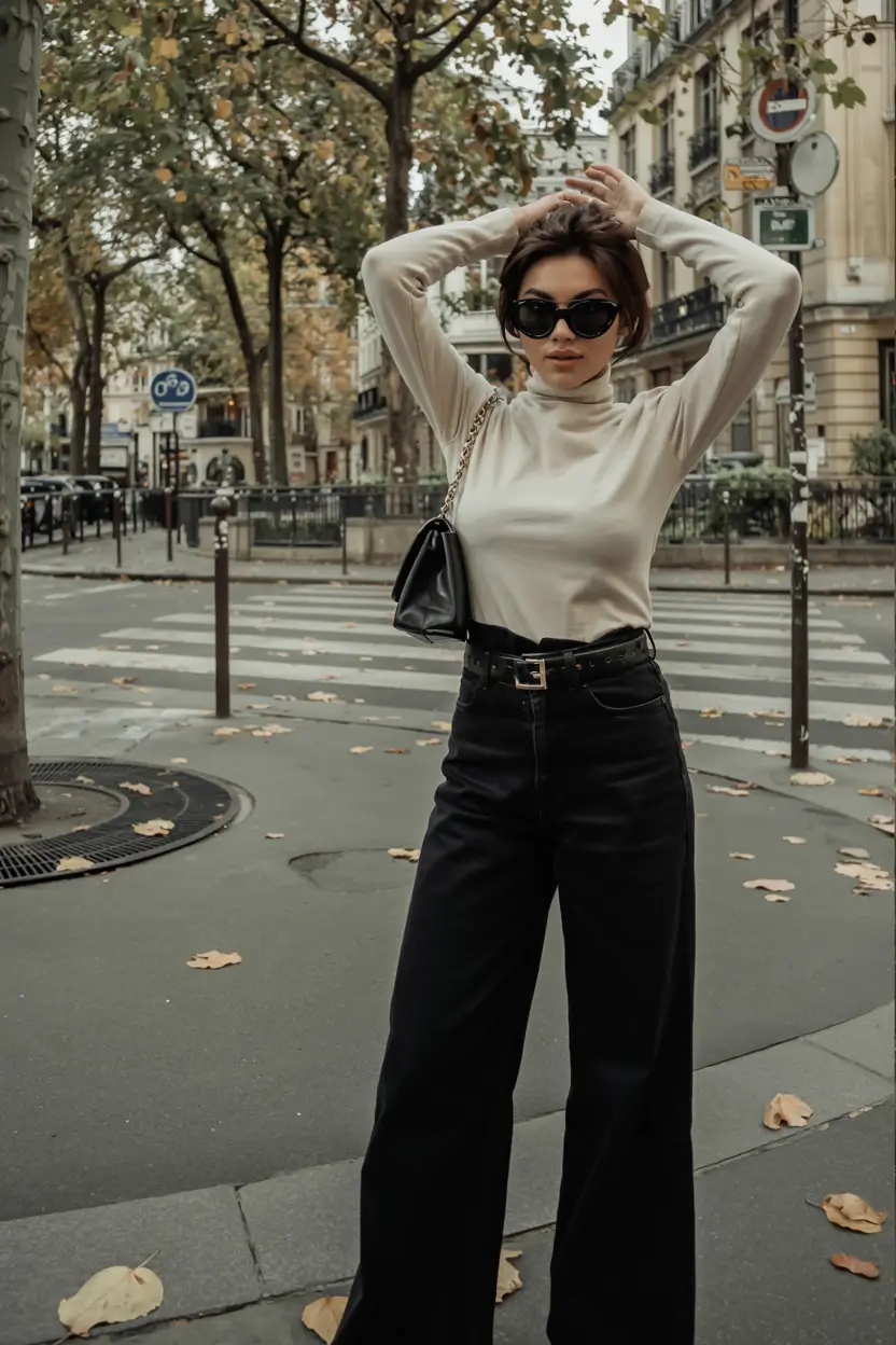 Modern outfits for women ideas 2026 Clean Lines With Parisian Calm
