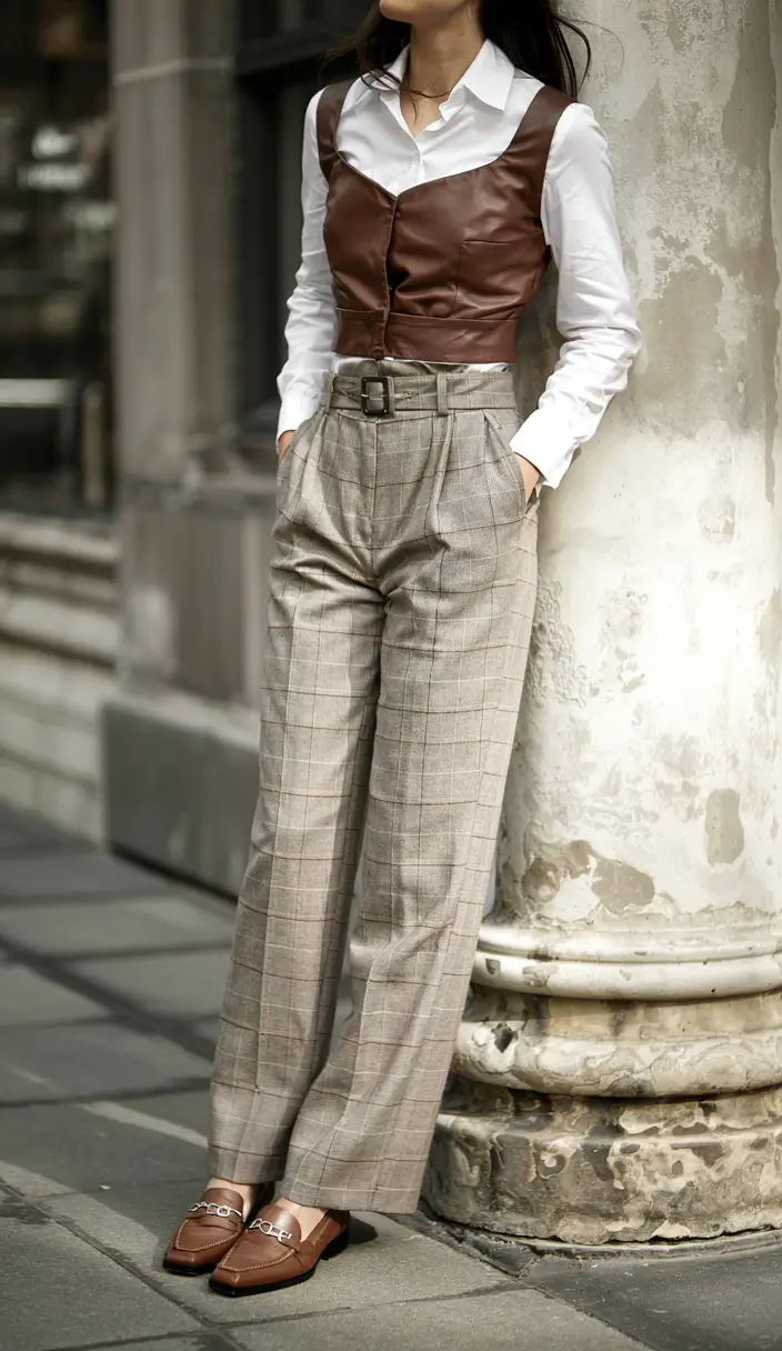 Modern outfits for women ideas 2026 Modern Tailoring With Warm Accents