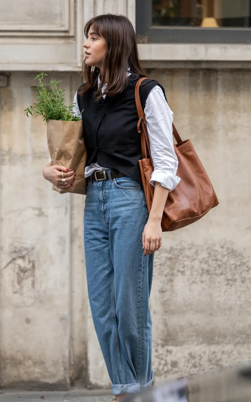 mom outfit ideas 2026 + Layered Classics with a Hint of Parisian Ease