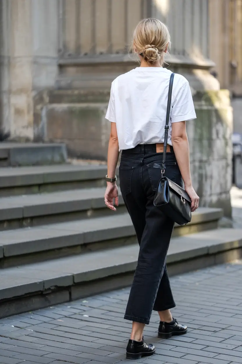 mom outfit ideas 2026 Chic Monochrome With a Subtle Edge