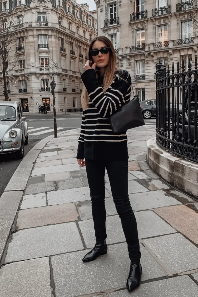 mom outfit ideas 2026 + Paris-Inspired Stripes for a Sophisticated Everyday Look
