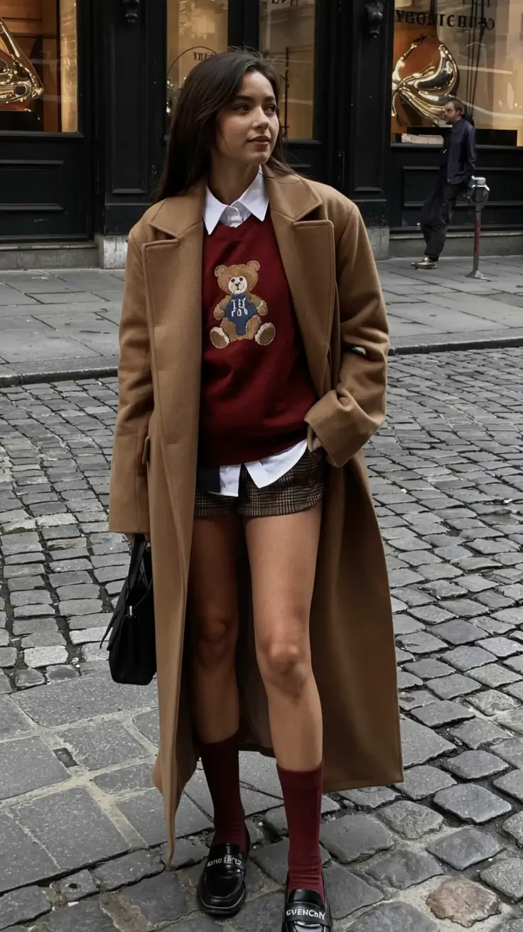 new cute outfit trends 2026 Playful Academia Revival