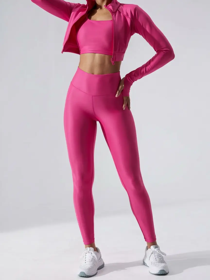 New gym fashion trends 2026 Vibrant Power Pink Momentum