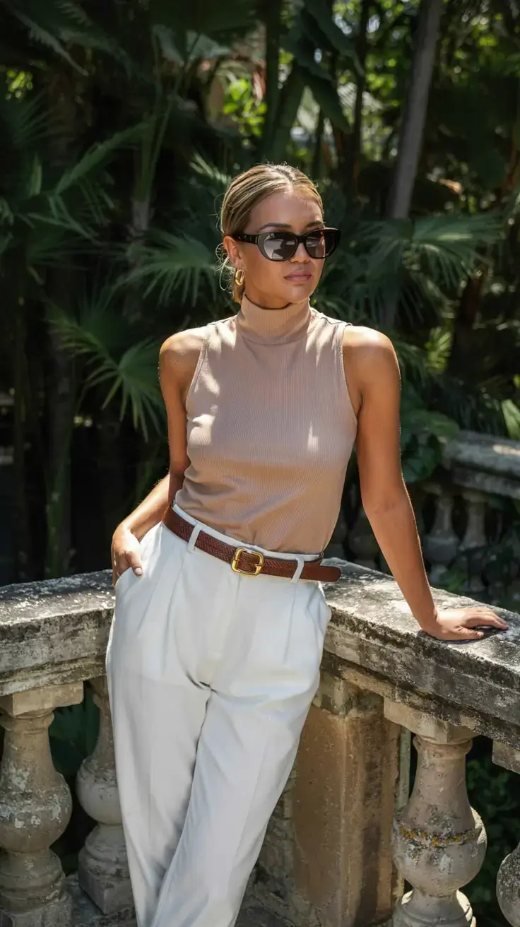 old money outfits for women 2026 Golden Neutrals and Riviera Warmth
