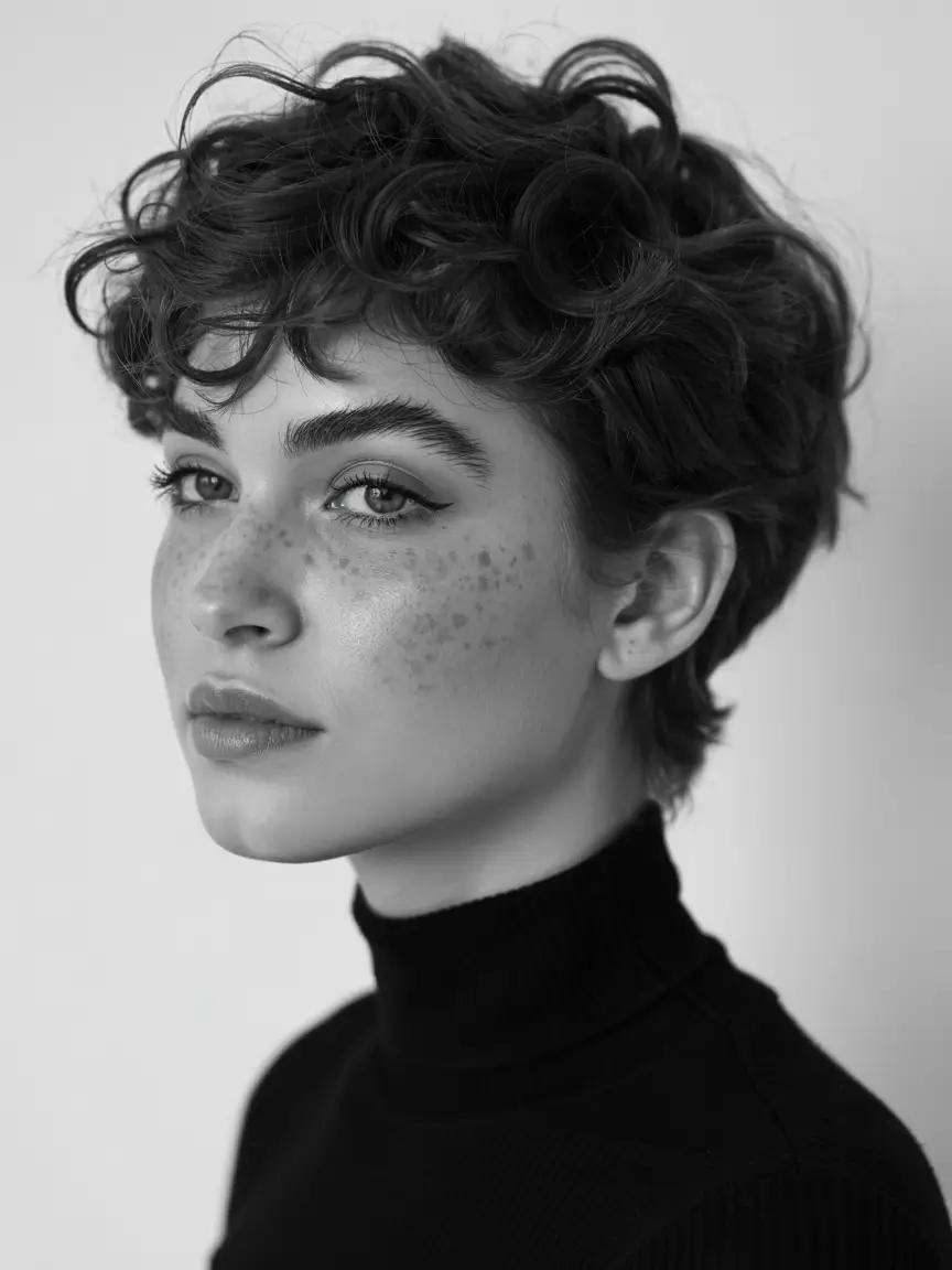pixie haircut ideas 2026 Curly Mod Pixie Revival