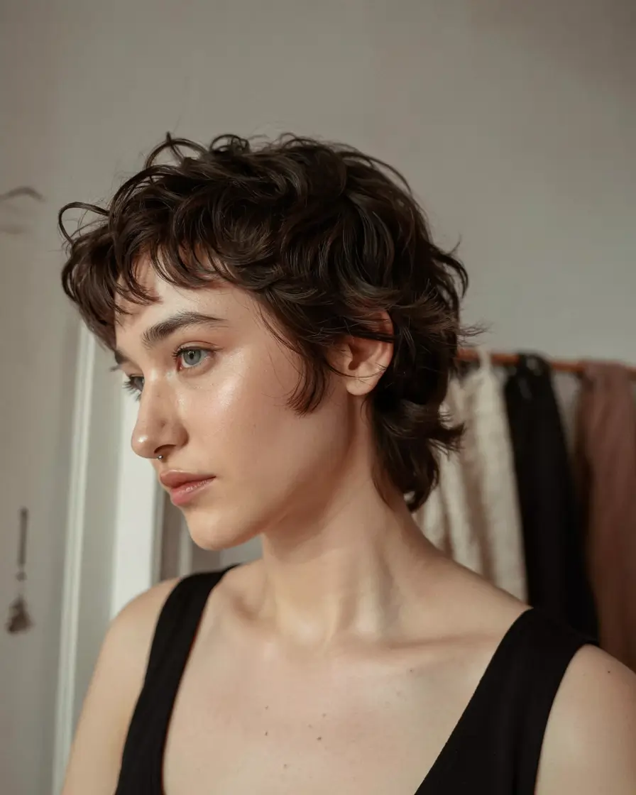 pixie haircut ideas 2026 Mullet-Pixie Revival with Sculpted Sideburns