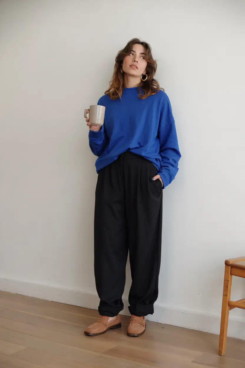 plus-size outfits for women 2026 Blue Hour Minimalism