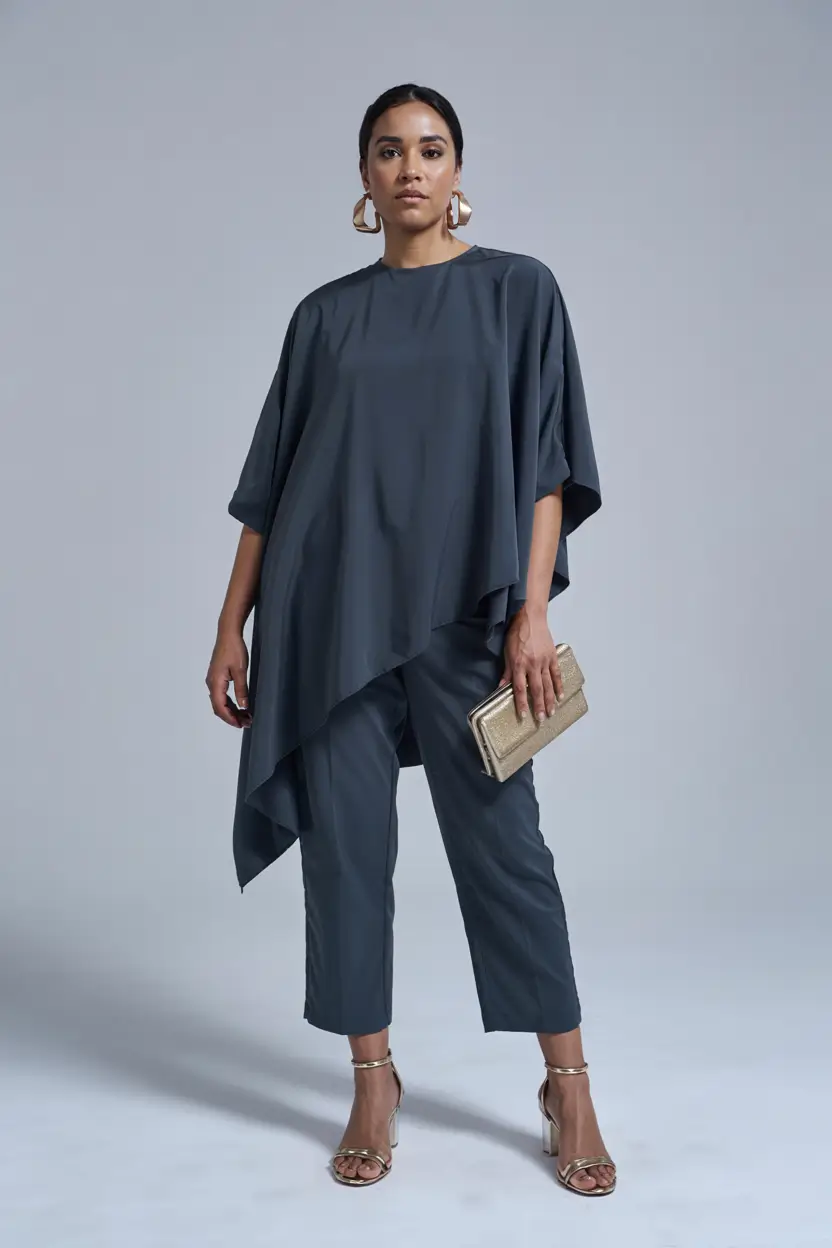 plus-size outfits for women 2026 Asymmetrical Elegance