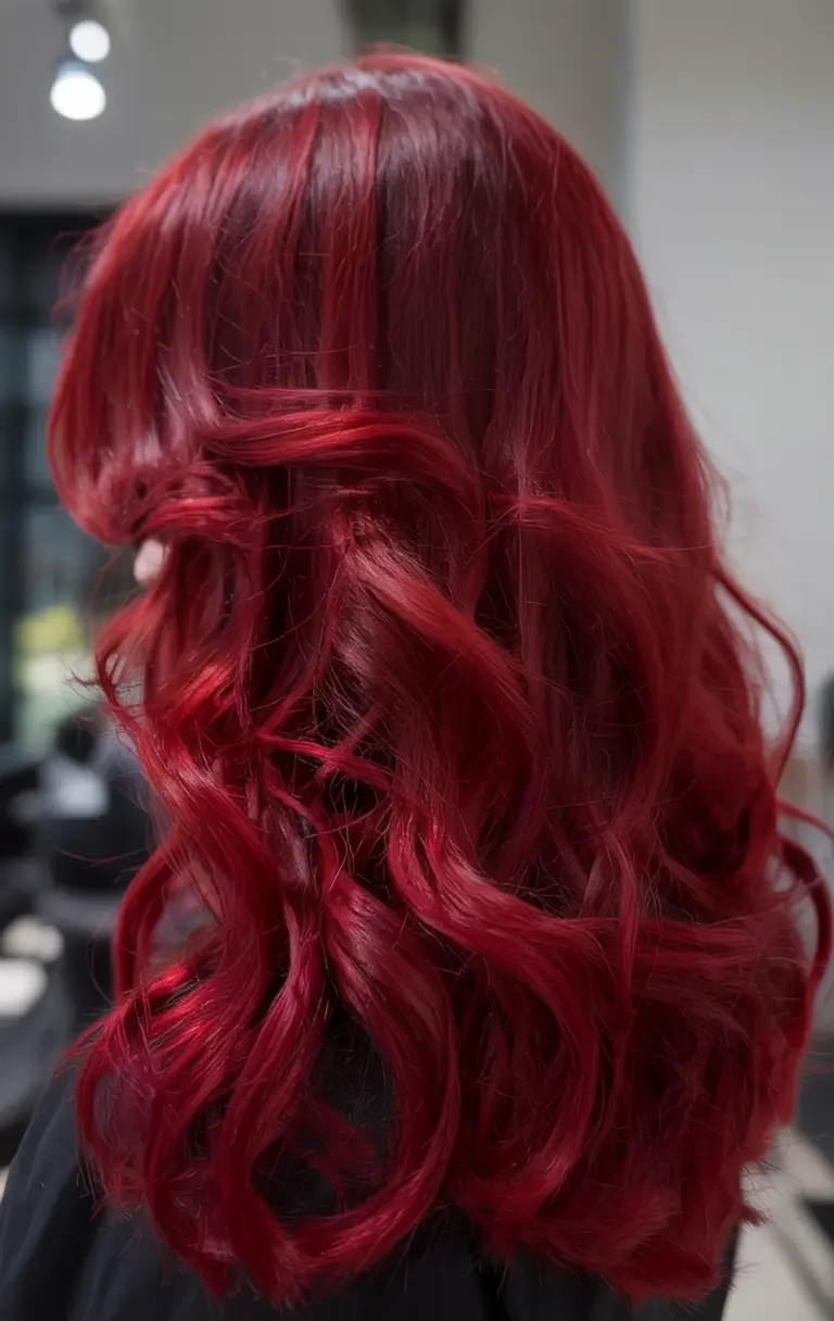 red hair colors ideas 2026 Ruby Waves with Dimension