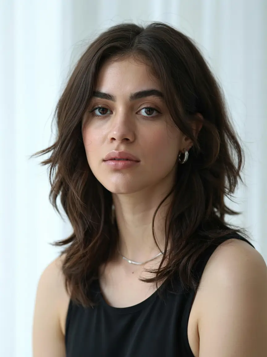 shag haircut ideas 2026 Long Layers with Grown-Out Texture