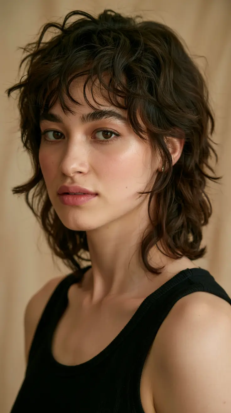 shag haircut ideas 2026 Textured Pixie-Shag with Micro Fringe