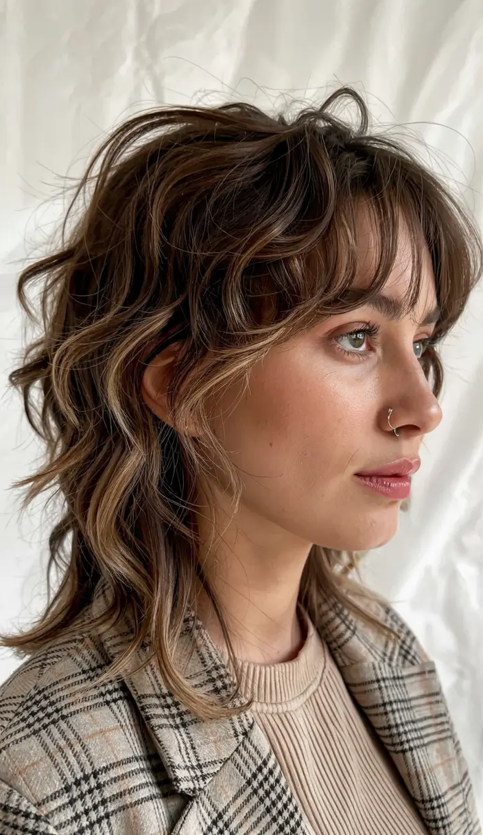 shag haircut ideas 2026 Undone Shag with Sculpted Layers