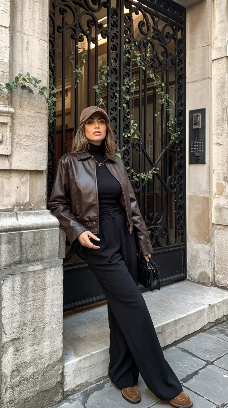 Stylish New York outfits 2026 Dark Chocolate Tones With Tailored Ease