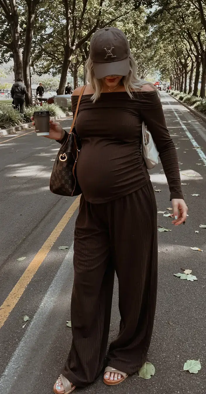 Stylish pregnancy outfits 2026 Mocha Street Comfort