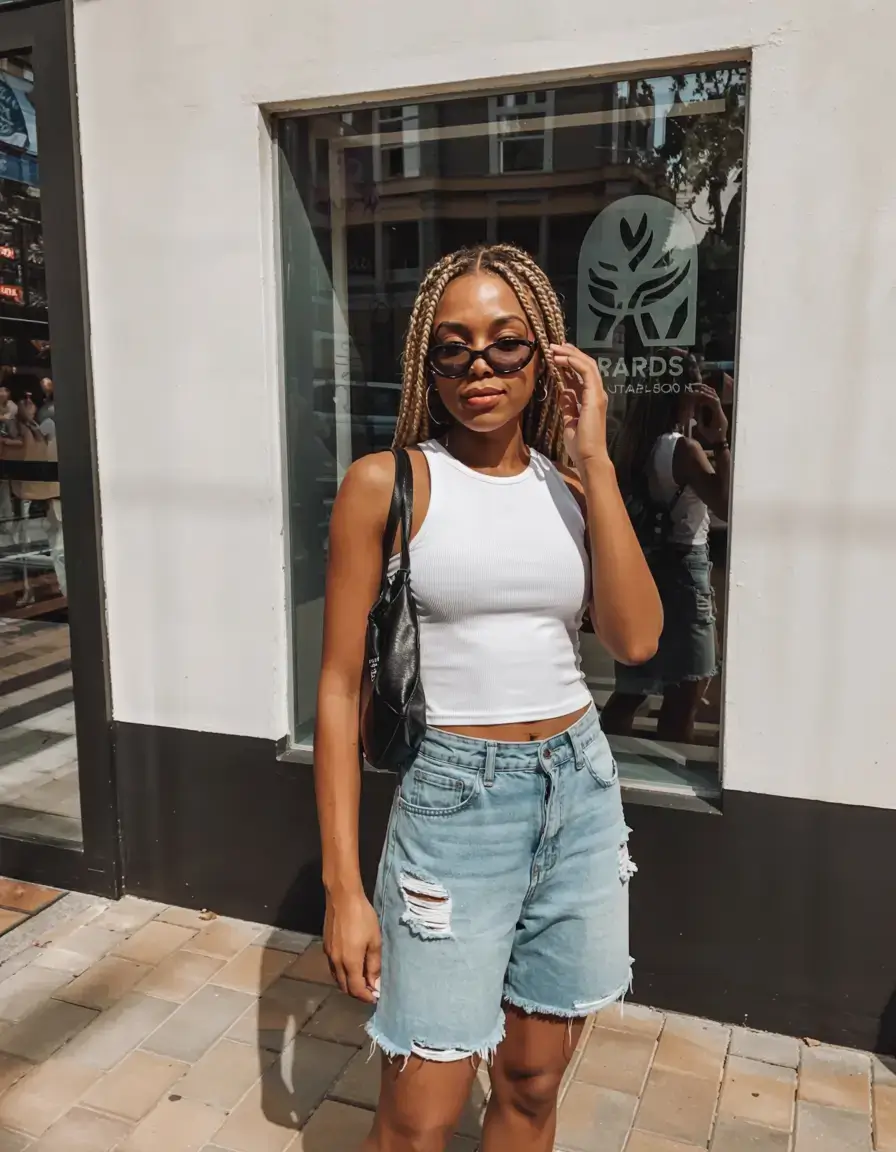 summer outfits for Black women 2026 White Simplicity in Motion