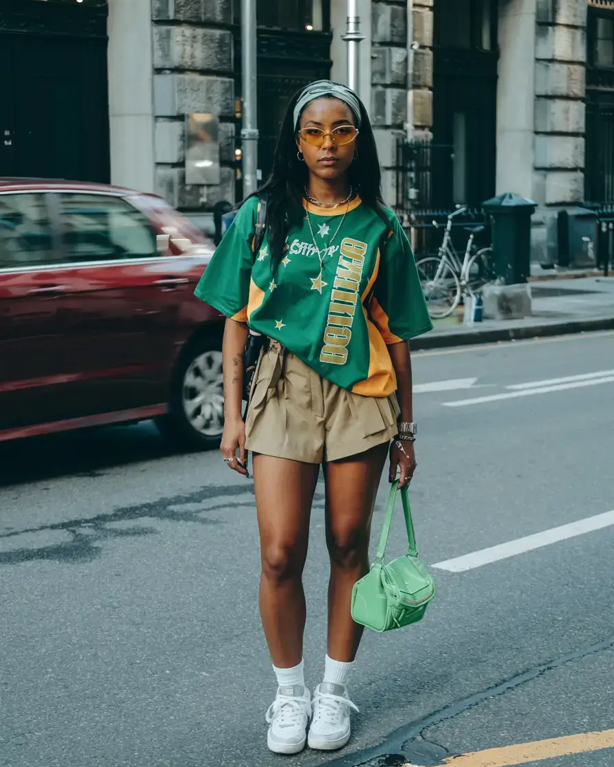 summer outfits for Black women 2026 Retro Sport Soul
