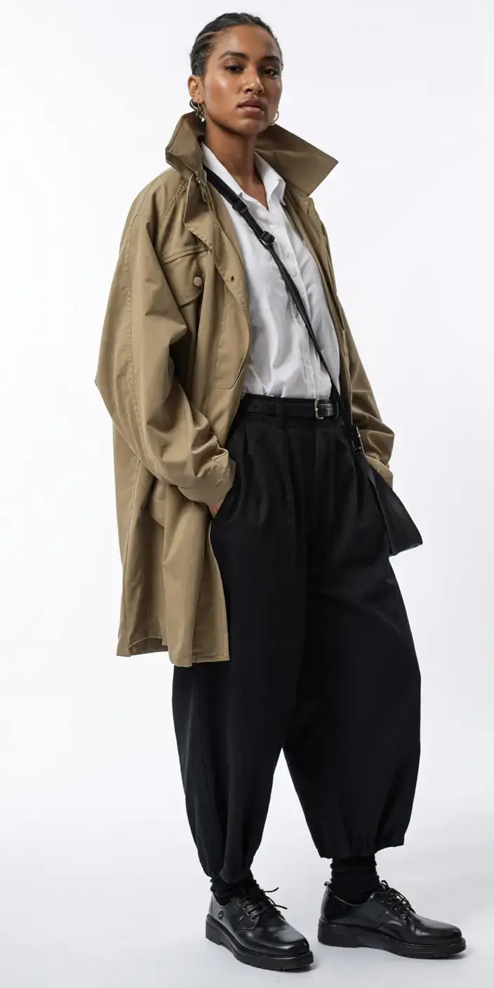 Travel outfit ideas 2026 Androgynous Chic for Effortless Travel Cool