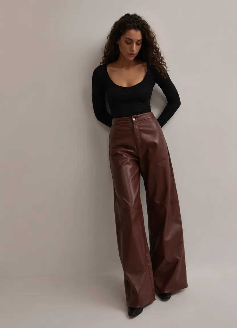 Trendy going out outfits 2026 Cocoa Leather: The Soft Strength of Earth Tones
