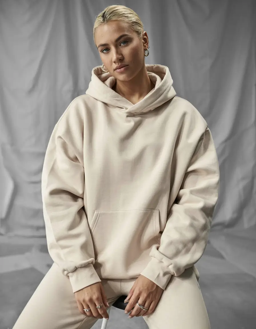 Trendy hoodie outfits 2026 Clean Minimalism in Fresh Cream