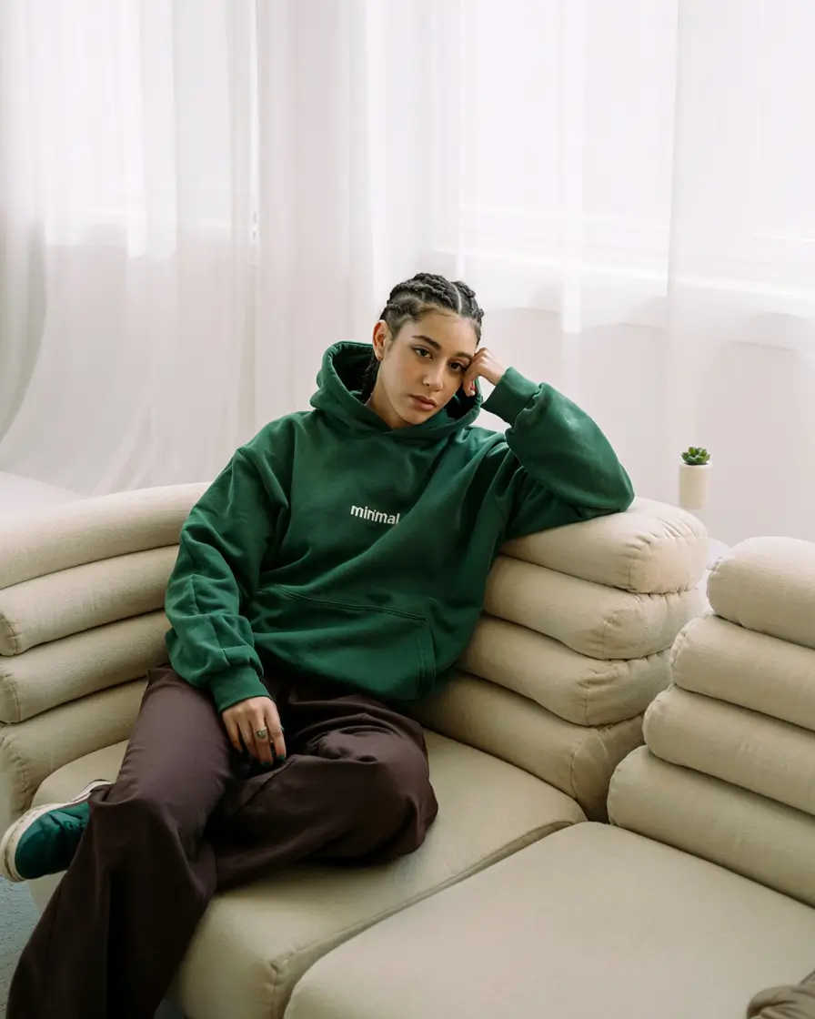 Trendy hoodie outfits 2026 Earthy Tones and Deep Greens