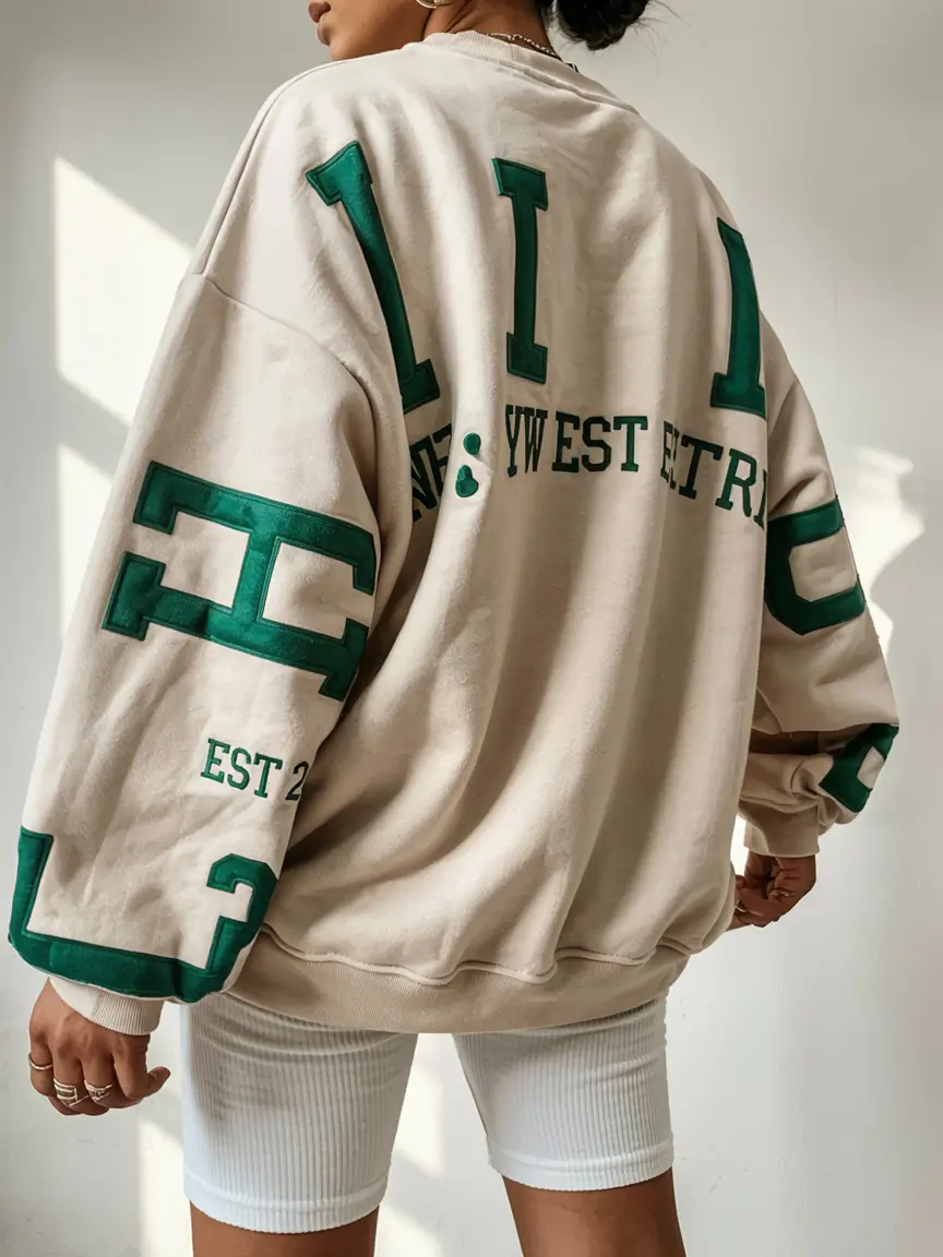 Trendy hoodie outfits 2026 Neutral Tones With Collegiate Flair