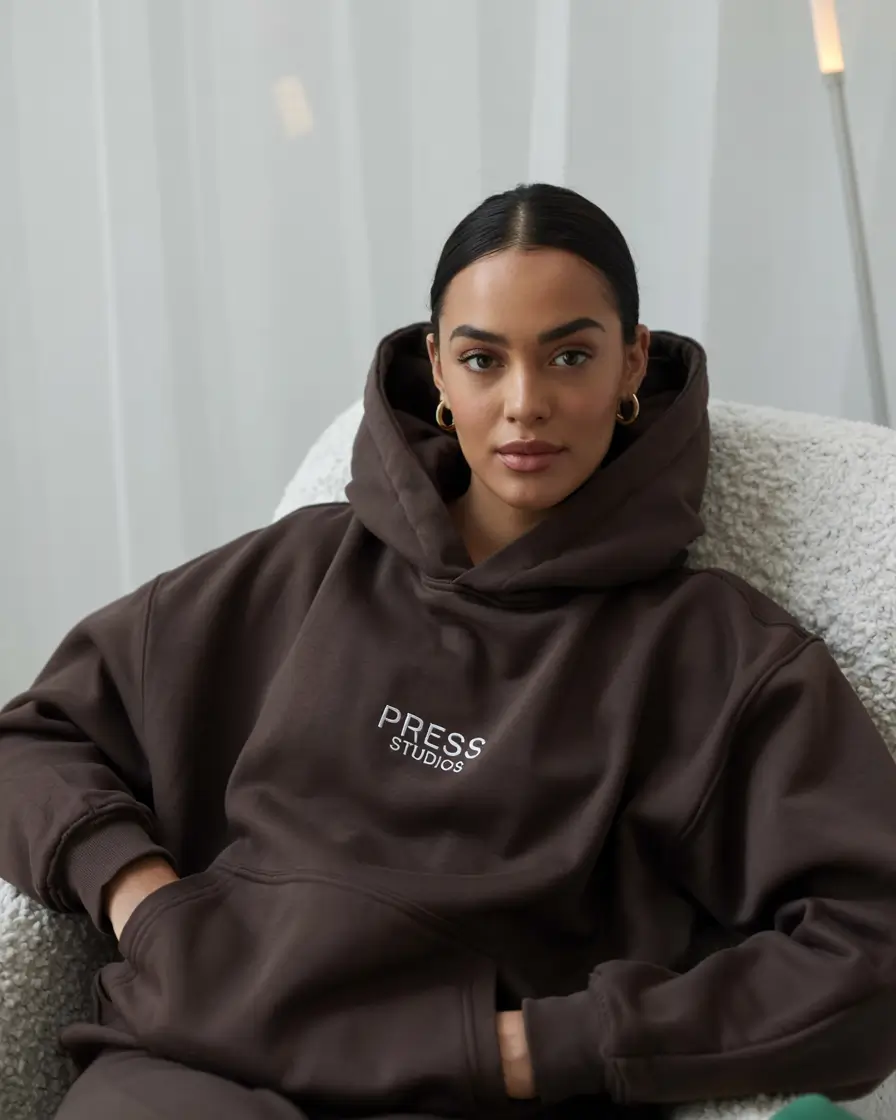 Trendy hoodie outfits 2026 Deep Chocolate Minimalism