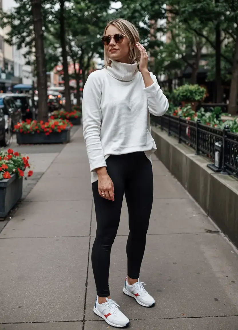 Trendy legging outfits 2026 City Softness