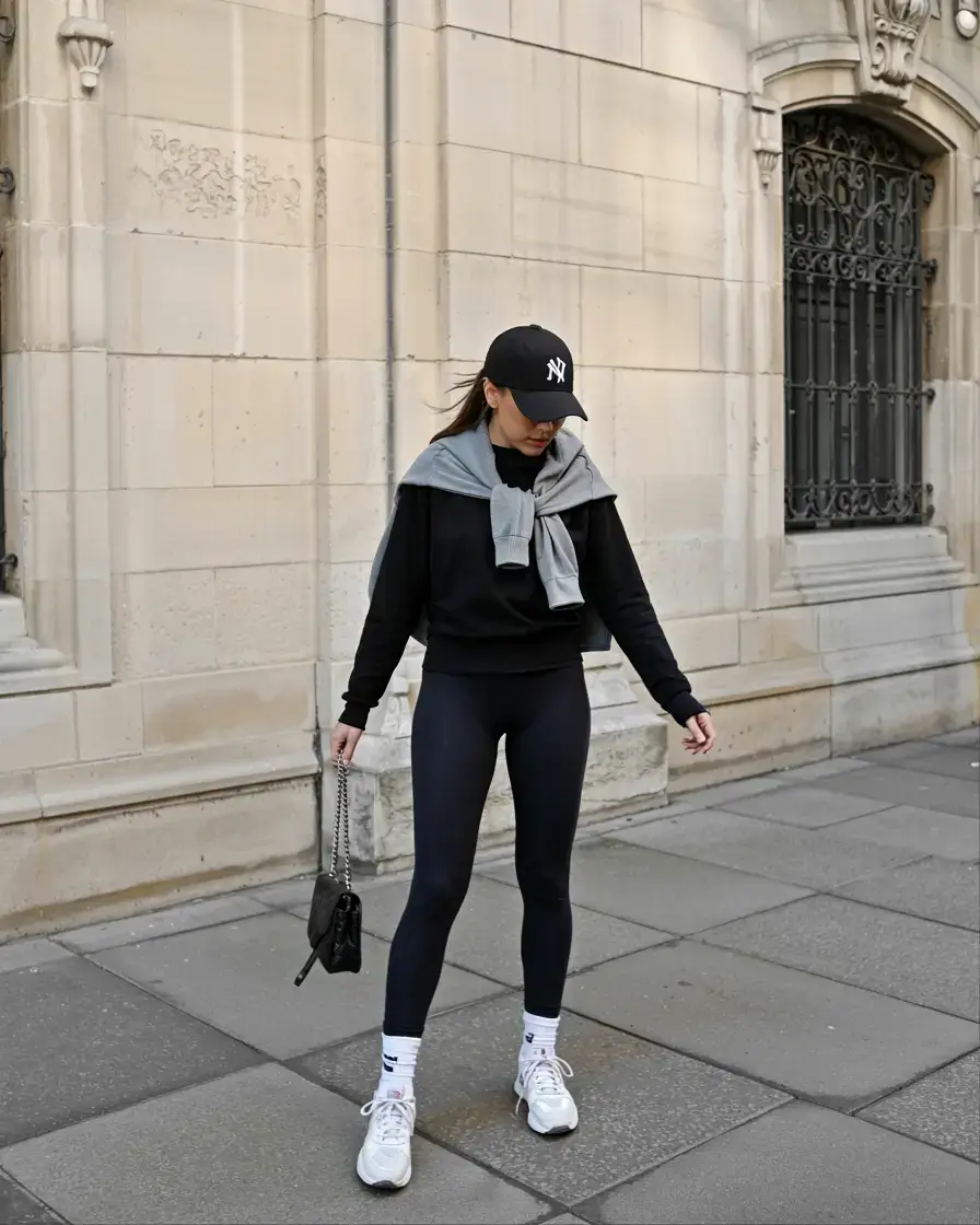 Trendy legging outfits 2026 Cool-Girl Coordination