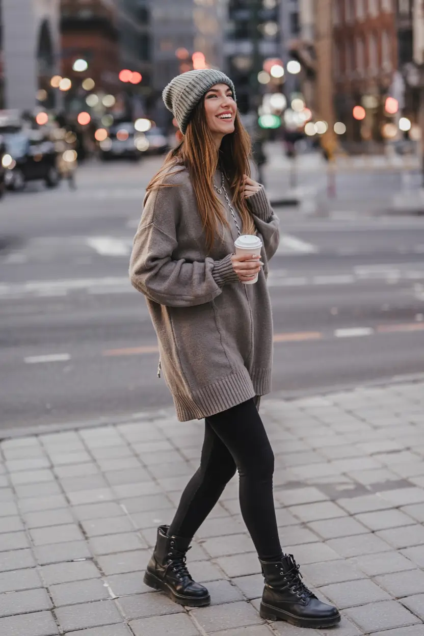 Trendy legging outfits 2026 Urban Comfort Mood