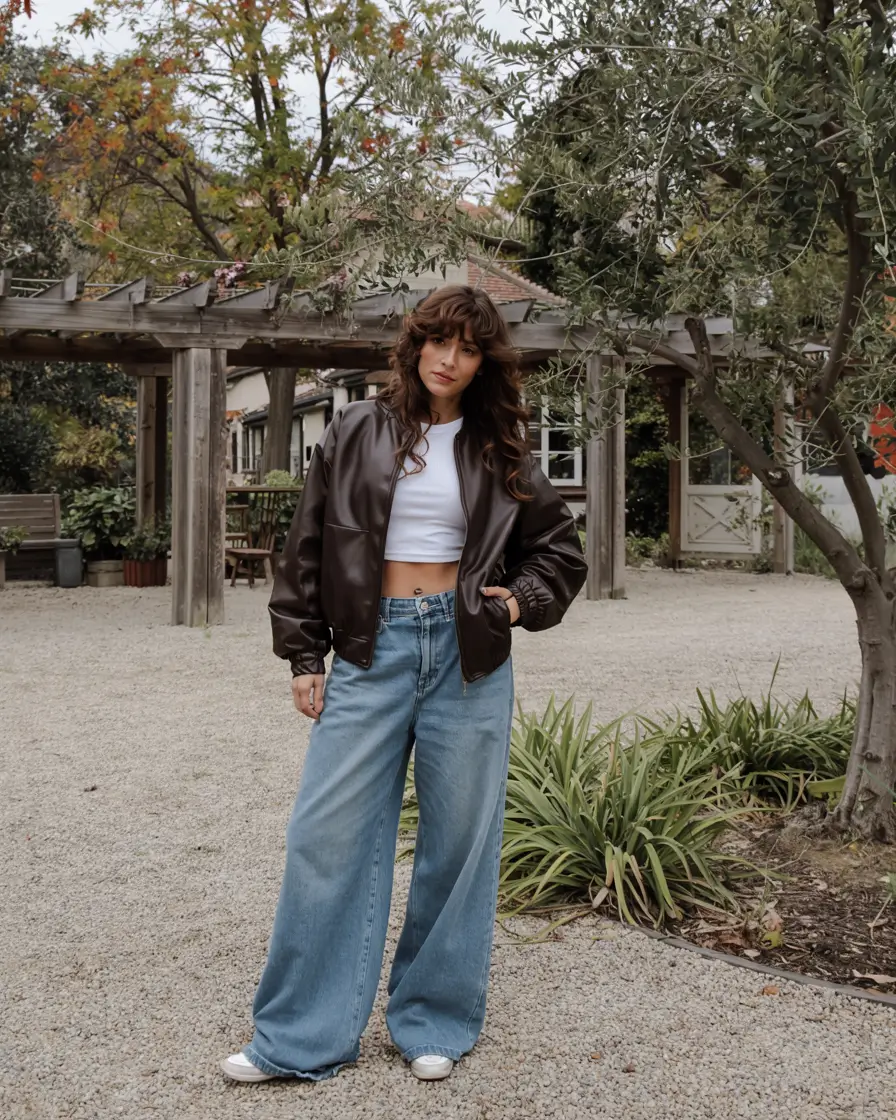 Trendy midsize outfits 2026 - Soft Denim Volume With a Cropped Balance