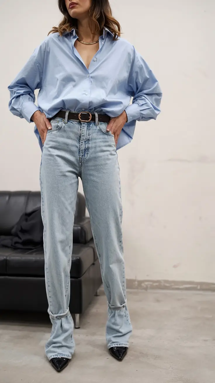 trendy outfits for women 2026 Light Blue Ease With a Tailored Twist