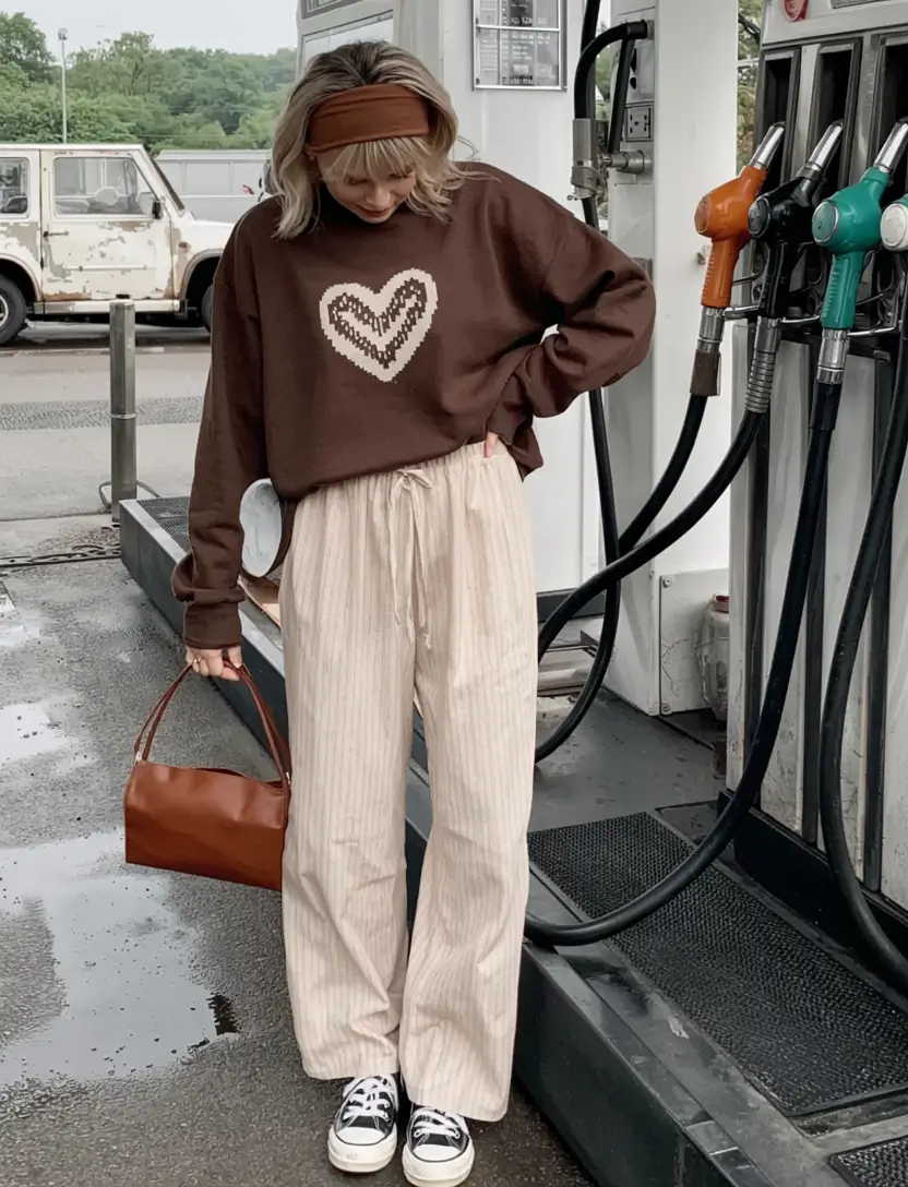 trendy outfits for women 2026 Warm Browns and Playful Comfort