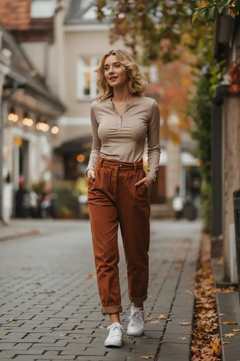 Trendy outfits for women over 40 in 2026 Soft Neutrals and Warm Autumn Tones