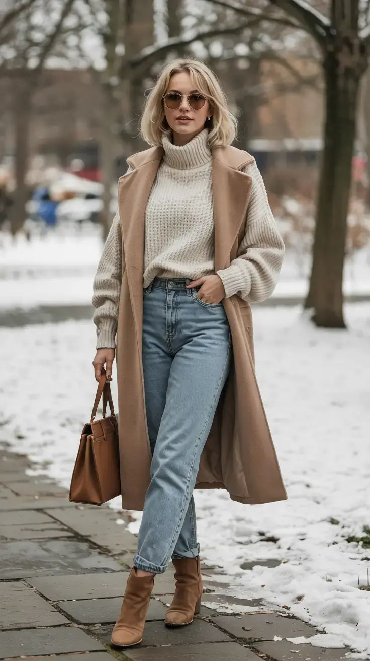 trendy outfits for women over 50 in 2026 Winter Neutrals Done the Modern Way