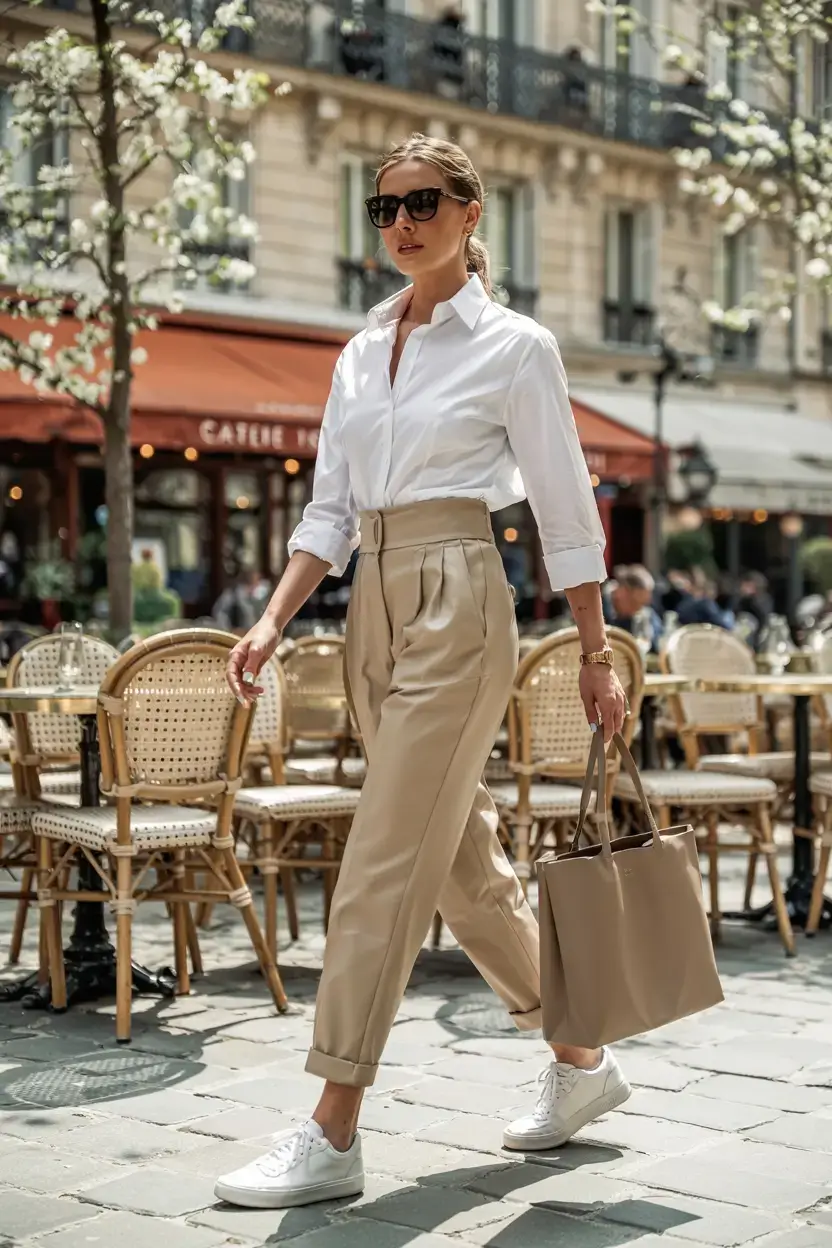 trendy outfits for women over 50 in 2026 Parisian Ease with Tailored Warmth