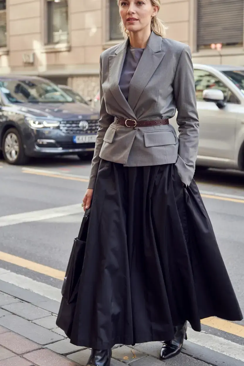 trendy outfits for women over 50 in 2026 Tailored Strength with Feminine Flow